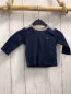 Preview: Petit Bateau  Langarmshirt  Gr. 68  blau graue Schultern + Bund 