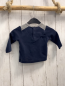 Preview: Petit Bateau  Langarmshirt  Gr. 68  blau graue Schultern + Bund 