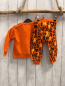 Preview: 2tlg  Pullover + Jogginghose  Gr. 80  orange Hund schwarz gelbe Buchstaben 