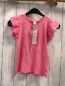Preview: neu Dopodopo T-Shirt  Gr. 110  pink Rüschenärmel mit Lochstickerei 