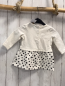 Preview: neu Disney  Kleid  Gr. 62  weiß Minnie Mouse + schwarze Punkte 