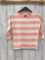 Preview: Manguun T-Shirt  Gr. 122  lachs weiße Streifen 