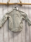 Preview: H&M  Hemd  Gr. 98  mint weiße Streifen 