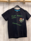 Preview:   T-Shirt  Gr. 128  schwarz Bär hellgrüne Schrift 