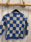 Preview: H&M Pullover Gr. 98  blau weiß karomuster