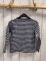 Preview:  Langarmshirt Gr. 110  grau blau gestreift blauer Bund Pokemon