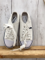 Preview: Ralph Lauren Leinenschuhe  Gr. 31,5  weiß blauer Bund 
