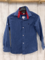 Preview: Armani  Hemd  Gr. 128  blau weiße Häkchen 