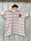 Preview: Steiff  Poloshirt Gr. 134  rosa weiße Streifen 