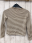Preview: Tommy Hilfiger  Strickjacke  Gr. 134/140  sand weiße Streifen Strick 