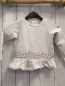 Preview: Steff  Pullover  Gr. 86  weiß Blumen Rüschensaum 