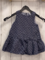 Preview: Orchestra  Kleid  Gr. 74  grau weiße Punkte Schleife 
