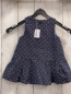 Preview: Orchestra  Kleid  Gr. 74  grau weiße Punkte Schleife 