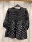 Preview: Gap Kleid Gr. 92  schwarz weiße Punkte gesmoktes Oberteil