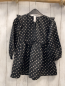 Preview: Gap Kleid Gr. 92  schwarz weiße Punkte gesmoktes Oberteil