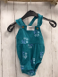 Preview: Carter´s  Playsuit  Gr. 68  petrol Struktur Blumen 