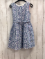 Preview: Mini Boden  Kleid  Gr. 122  weiß blaue Blätter Blumen 