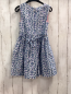 Preview: Mini Boden  Kleid  Gr. 122  weiß blaue Blätter Blumen 