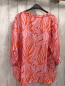 Preview: Esvidi  Sommerbluse Gr. L  orange mit rosa Druck