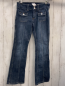 Preview: H&M  Hose  Gr. 140  blau Jeans orange Nähte Bund verstellbar