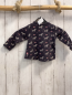 Preview: Staccato  Langarmshirt  Gr. 68  grau Zebras Bögen 