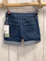 Preview: neu H&M  Shorts  Gr. 116  blau Jeans Umschlag orange Nähte Bund verstellbar
