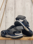 Preview: Geox  Halbsandalen  Gr. 36  grau hellgrau schwarzer Bund blaue Rimen 