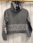 Preview: Converse Pullover Gr. 146  grau kurz geschnittn weiße Schrift