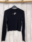 Preview: H&M Langarmshirt Gr. 170  schwarz gerippt Lochmuster