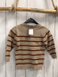 Preview:   Pullover  Gr. 86  sand braune Streifen Löwenkopf 