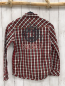 Preview: Rags Industries Hemd  Gr. 152  rot schwarz weiß kariert 