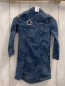 Preview: Vingino  Kleid  Gr. 116  blau Jeans bunte Aufnäher 