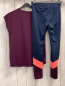 Preview: 2tlg  Sportset  Gr. 134/140  aubergine + blau neonrot aubergine 