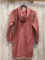 Preview: Alana  Kleid  Gr. 134/140  rosa Frottee kapuze weißer Streifenbund 