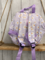 Preview: neu Backpack Rucksack lavendel weiße Blumen 