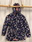 Preview: Jacke Gr. 128  blau Rehe Blumen