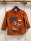 Preview: alana  Langarmshirt  Gr. 80  rost Dino Palme 