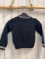 Preview: Tape à l´ oeil  Strick-Sweatjacke  Gr. 104  dunkelglau weißer Streifenbund rotes Plüsch "M" 
