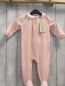 Preview: neu carrément beau  Schlafanzug  Gr. 74   rosa Nick weißer Kragen mit Lochstickerei NP 35€ 