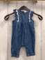 Preview:   Jumpsuit  Gr. 62  blau Jeans weißer Häkelborte 