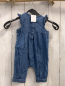 Preview:   Jumpsuit  Gr. 62  blau Jeans weißer Häkelborte 