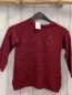 Preview: Zara  Pullover  Gr. 110  rot schwarz meliert Strick