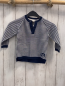 Preview: H&M  Pullover  Gr. 80  blau weiße Streifen Strick Knopfleiste 