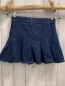Preview: H&M  Rock Gr. 140  blau Jeans beige Nähte Bund verstellbar 