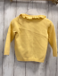 Preview: neu  Strickjacke  Gr. 86  gelb Rüschenkragen Blumen 