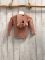Preview: neu  Strickjacke  Gr. 74  altrosa Kapuze Knebelknöpfe 