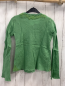 Preview: Nolita  Pullover  Gr. 140  grün mit Häkelblumen