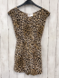 Preview: Zara  Playsuit Gr. 152  beige schwarz ocker leoprint 