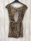 Preview: Zara  Playsuit Gr. 152  beige schwarz ocker leoprint 