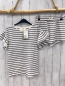 Preview: 2tlg neu H&M  T-Shirt + Shorts  Gr. 140  weiß schwarze Streifen 